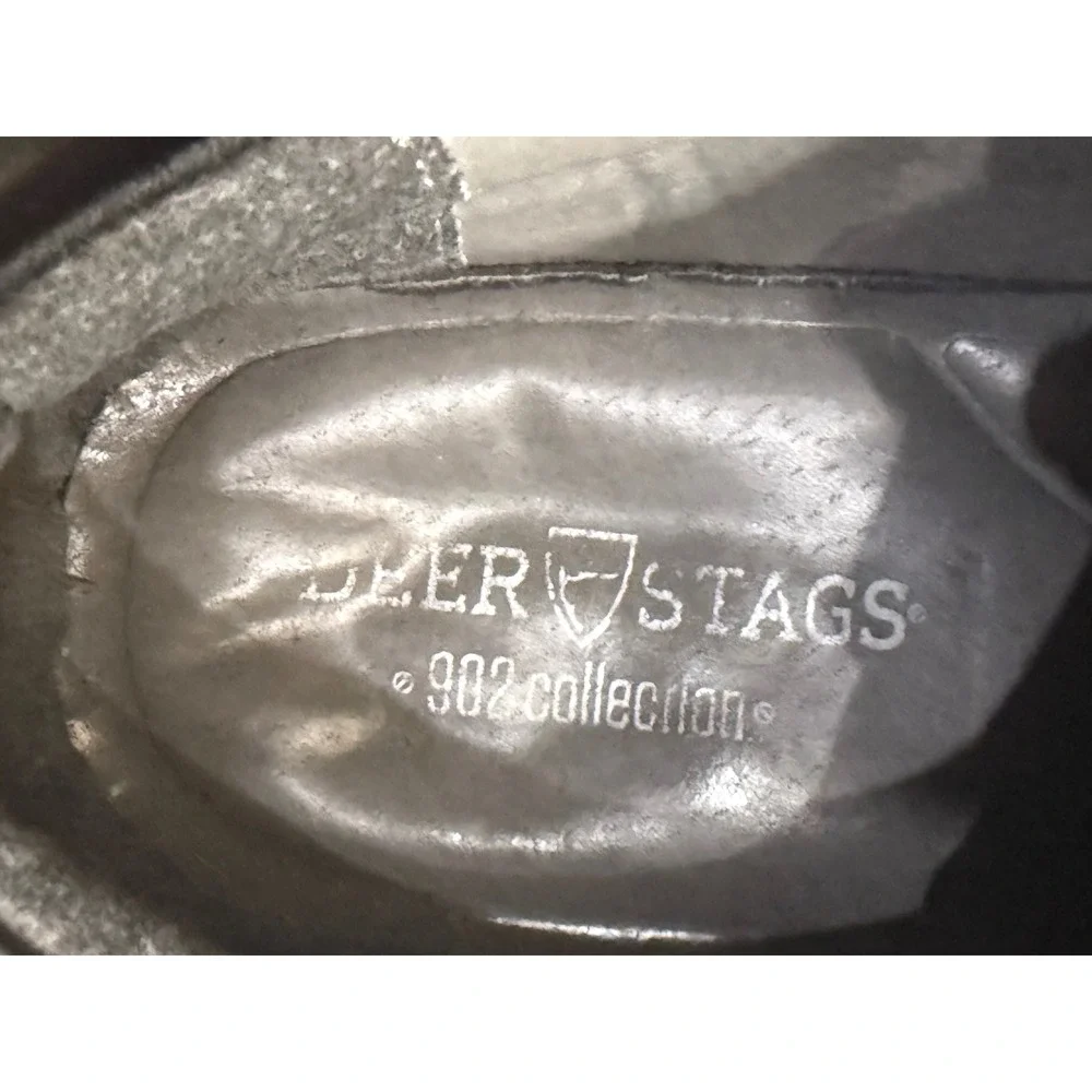 Deer Stags 902‎ Mens Black Leather Dress Shoes  Size 11M Williamsburg